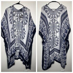 NWT Angie mixed boho print kimino longline lightweight cardigan open front